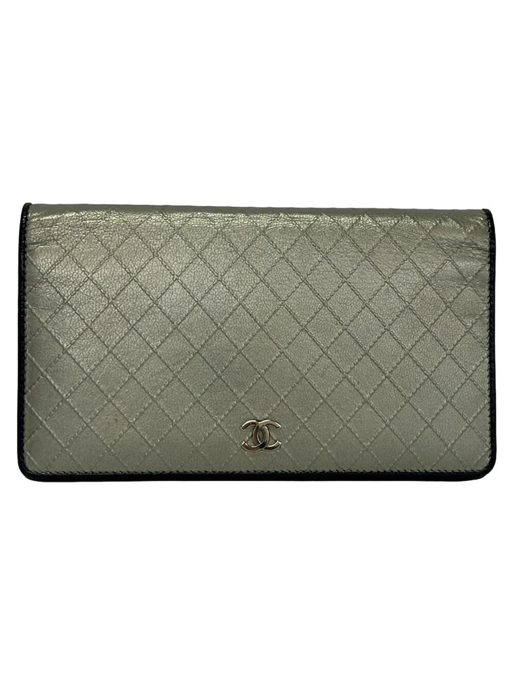 Chanel Bicolore Silver Leather Long #364262C68B